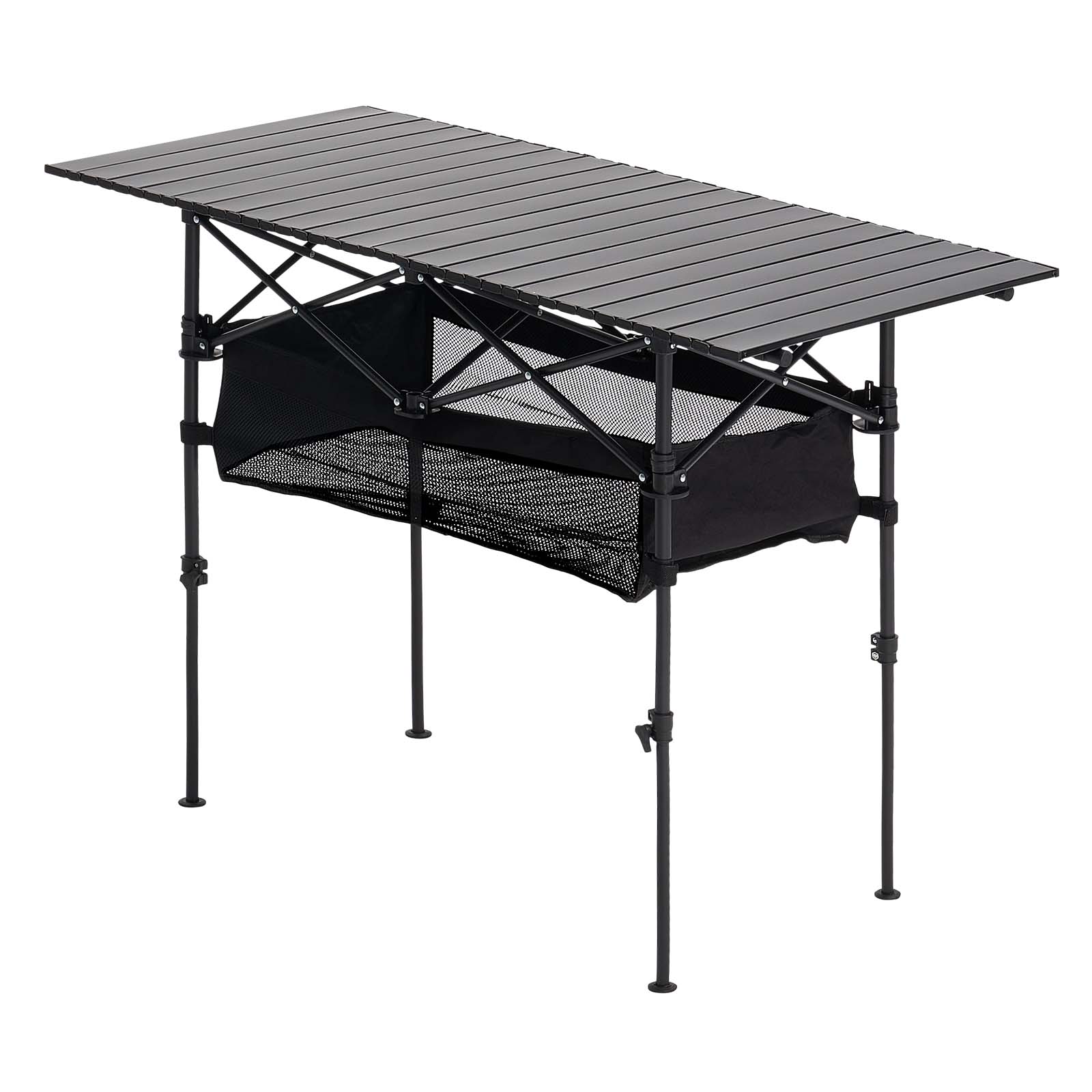 Folding Portable Camping Table Aluminum Outdoor Picnic Roll Up Table Storage Bag_voghion.com